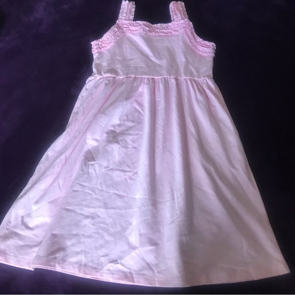 Girls Pink Ruffle Dress Size 10 - Picture 4 of 4
